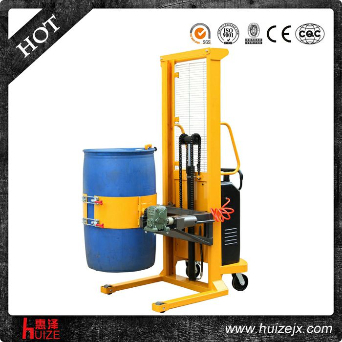 半電動(dòng)多功能油桶車（單門架，夾塑桶）